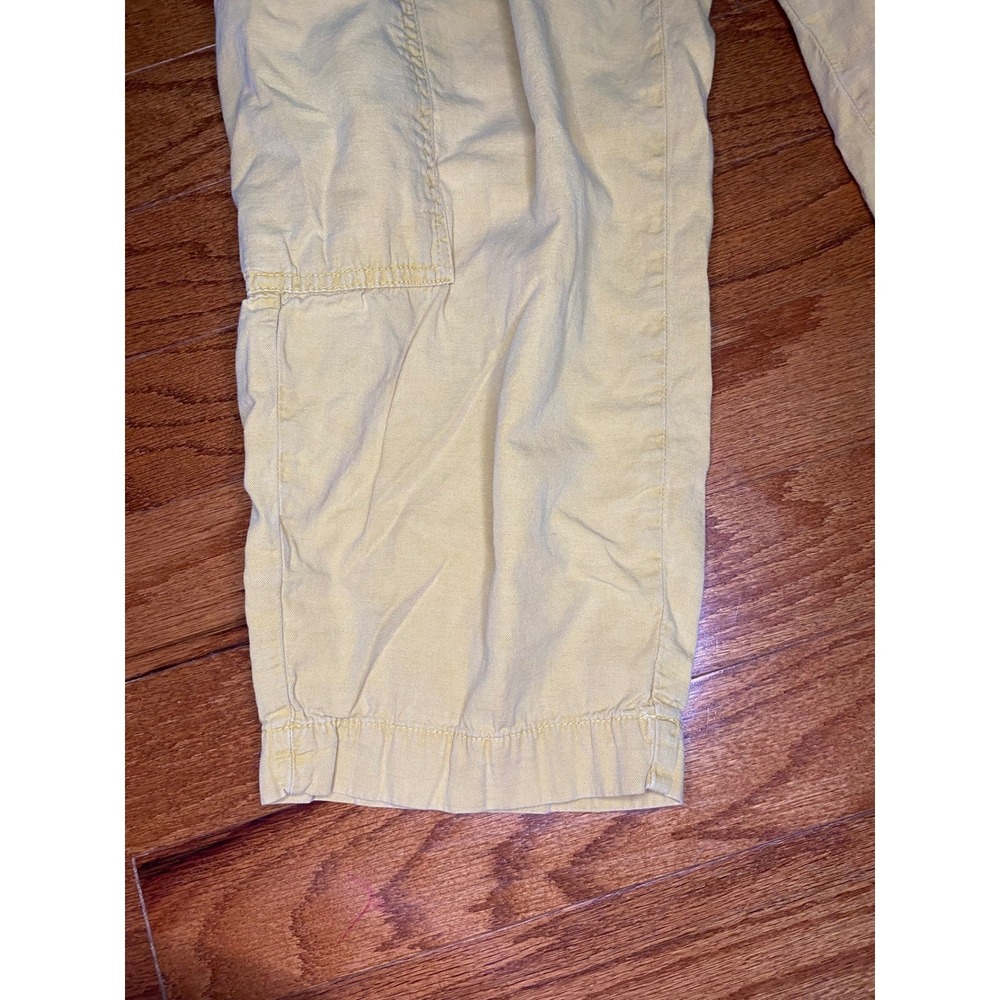Zara Light Brown Cargo Pants with‎ Linen Size 6 - Picture 2 of 14